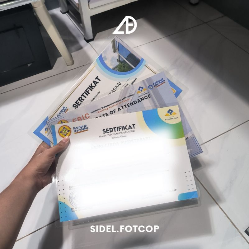 

CETAK SERTIFIKAT - Sidel.fotcop