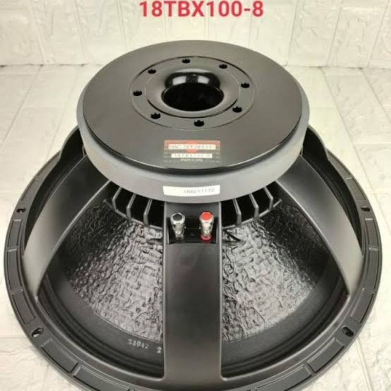 SPEAKER SUBWOOFER B&C 18TBX100 VOICE COIL 4 INCH DAUN SPEAKER COATING