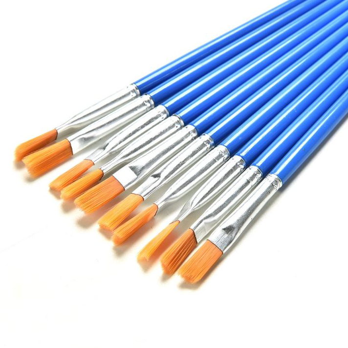 

Ready Kuas Lukis Flat Brush Body Painting Bahan Nilon Warna Biru ➮➟✤