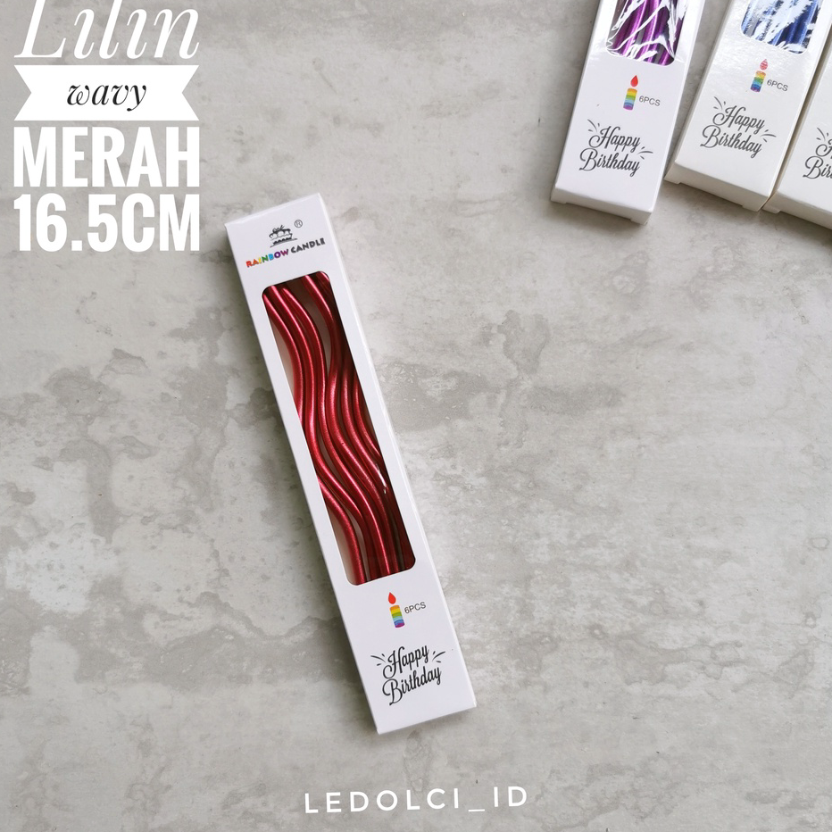 

Terbatas Lilin Ultah Ulang Tahun Birthday Candle Wavy Spiral Bagus Premium Murah Isi 6