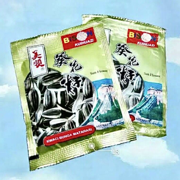 

Produk Keren DY ~ ISI 20 PCS ￼Kuaci bunga matahari merek BISON original promo termurah
