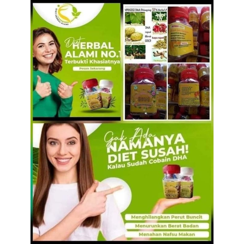 DHA diet herbal alami