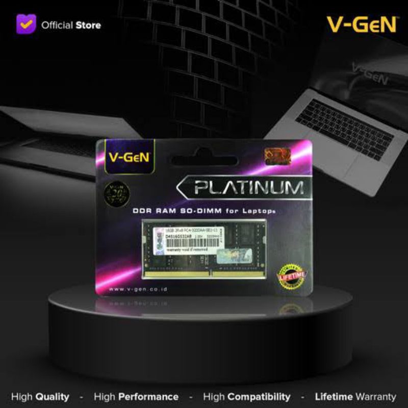 RAM LAPTOP DDR4 16GB (V-GEN RESMI)