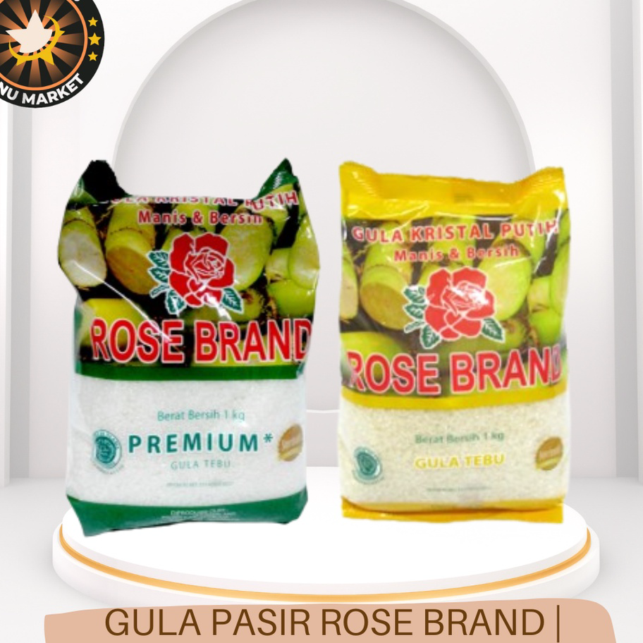 Grosir GULA PASIR PUTIH ROSE BRAND | GULA PASIR KUNING ROSE BRAND | 1 KG