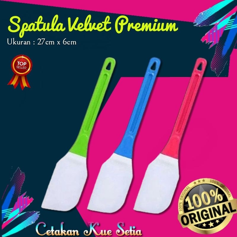 Spatula Plastik Warna / polesan Velvet Hawaii / solet