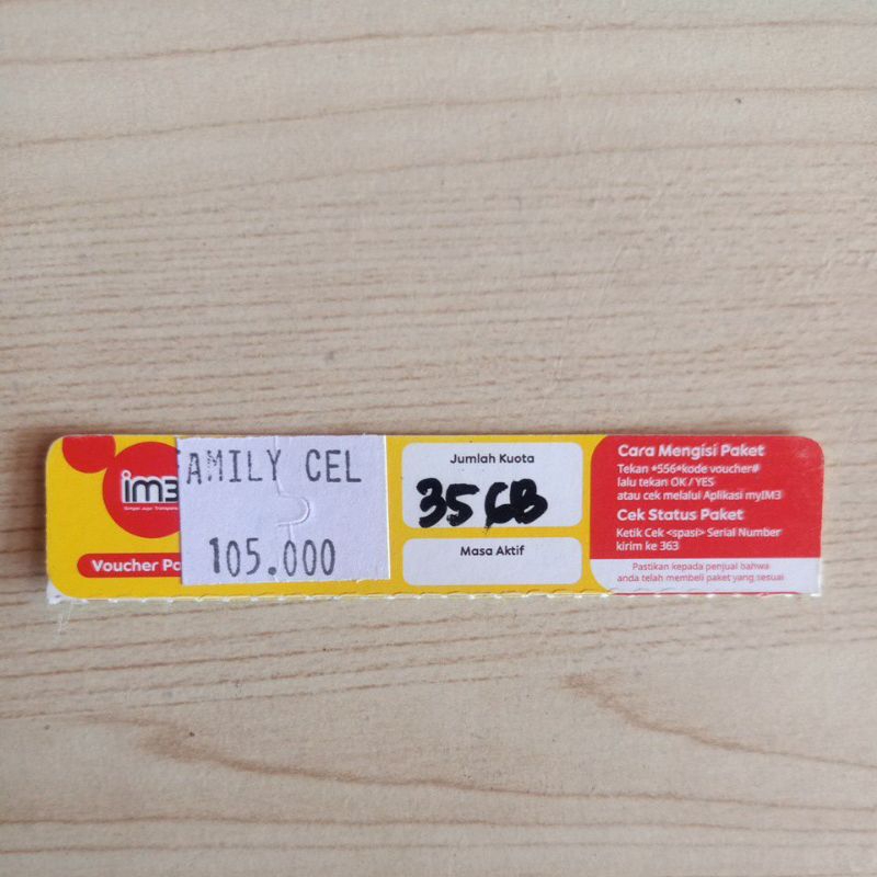 Voucher Indosat Freedom Unlimited 35gb 30hari