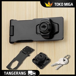 2 IN 1 Gembok Overpal Kualitas Tinggi Kunci Pintu Overpal Stainless Tebal Overpal Kunci Anti-Theft O