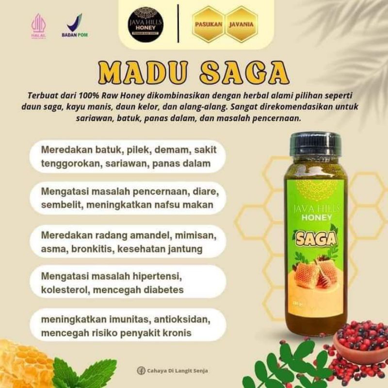 

MADU SAGA JAVA HILLS HONEY 330gr