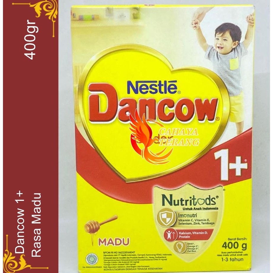 Nestlé DANCOW 1+ Madu Susu Anak 1-3 Tahun Box 400g Susu Bubuk Dancow 400 gram