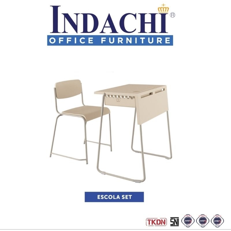INDACHI - ESCOLA SET : Meja Kursi belajar