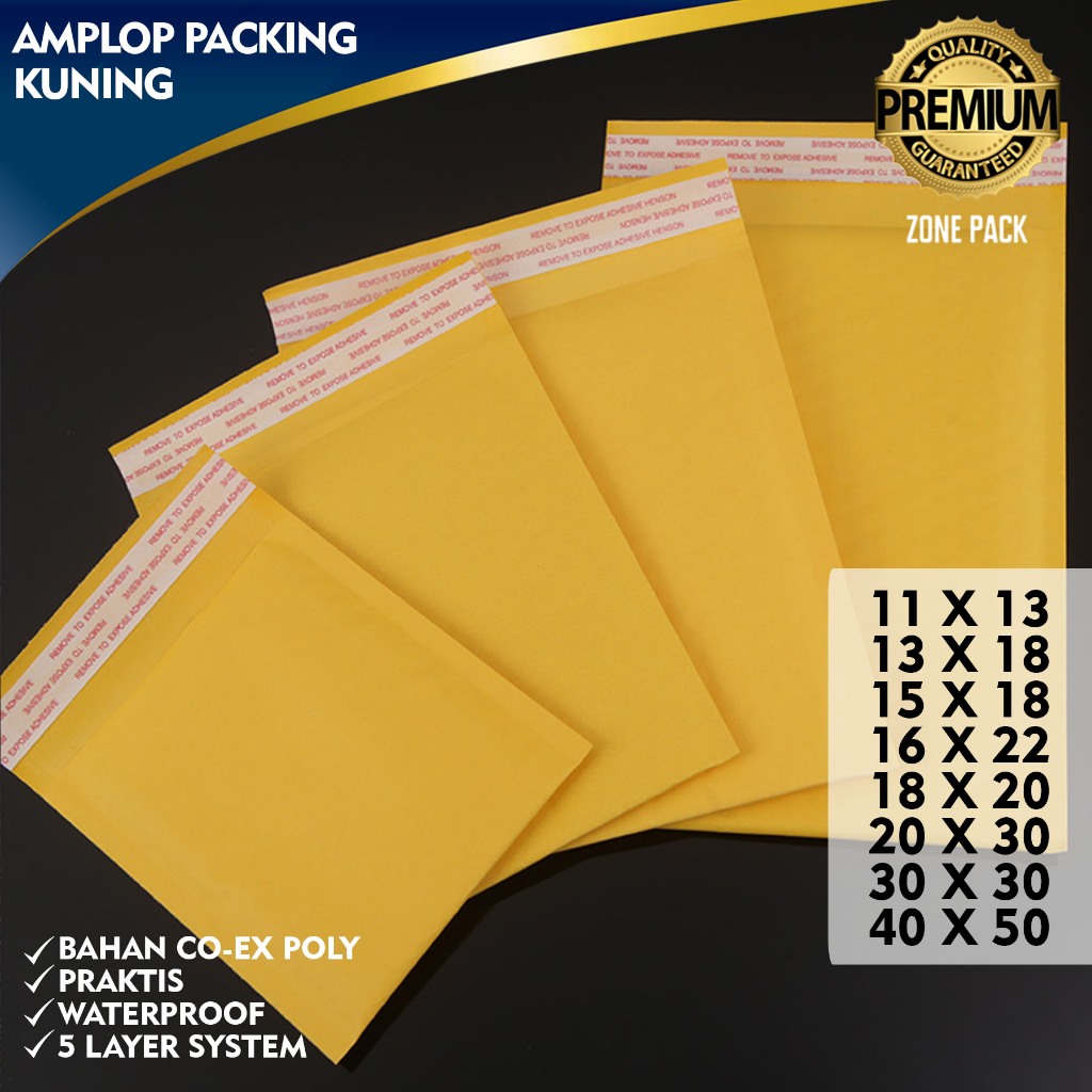 

Amplop Packing Kuning | Amplop Bubble Wrap | Bubble Bag | Plastik Packing Bubble Mailer Termurah