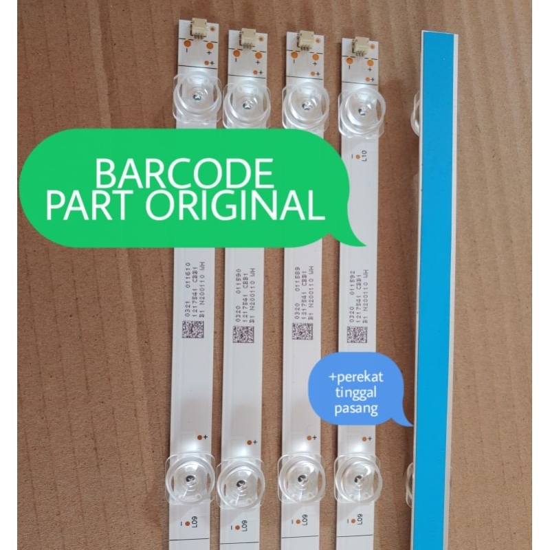 lampu led bl backlight tv hisense 58 HX58A6100UWTS HX58A6100 10led 10k