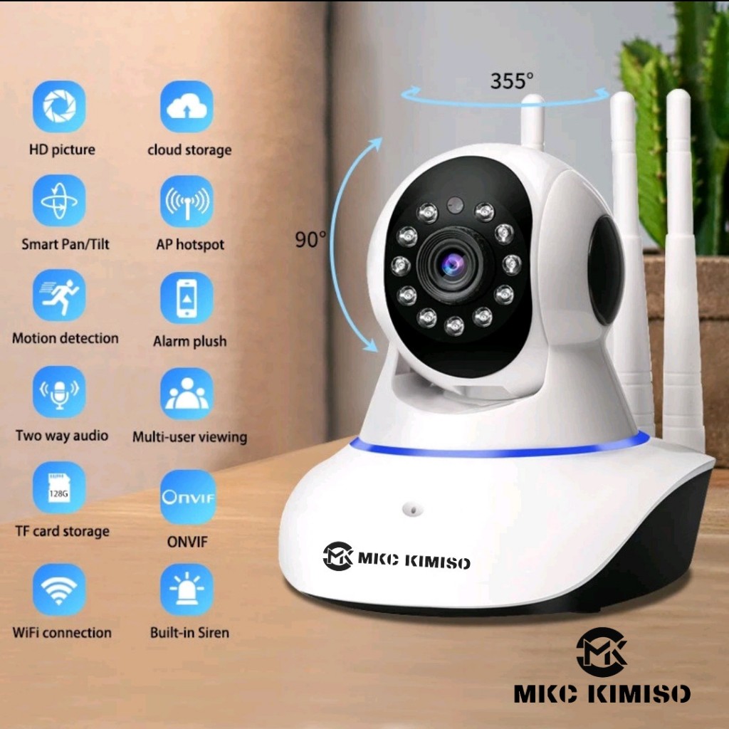 MKC - Smart Camera CCTV V380 Pro Pro HD 720P WiFi Kamera Q5S MKC Kimiso