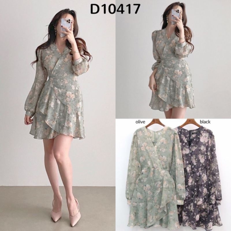 Eva Floral Chiffon Mini Dress