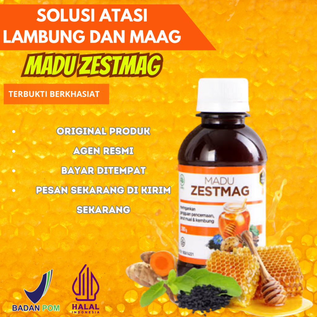 BISA COD Madu zestmag madu maag dan asam lambung Madu Zestmag Harga Di Apotik