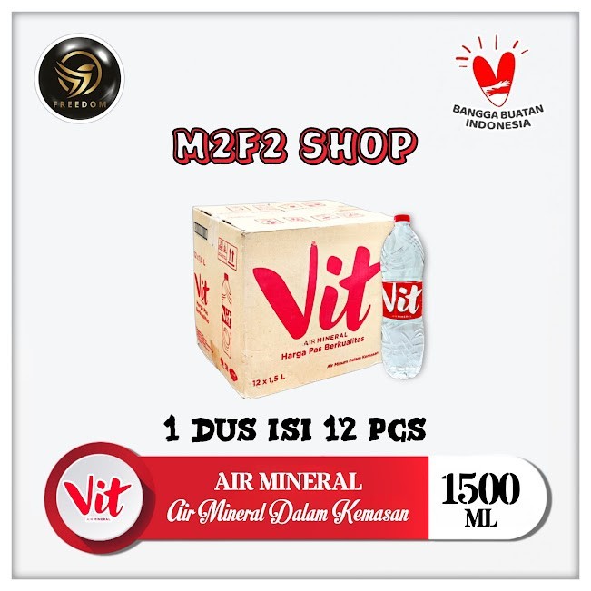 

Air Mineral Vit Botol Besar Plastik Pet - 1500 ml (Kemasan Karton)