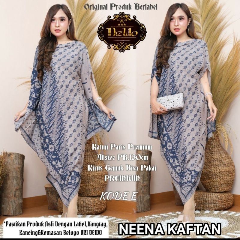 Dress Kaftan Paris Asimetris. Kaftan Paris Premium Solo Termurah. Kaftan Batik Seragam. Bisa Cod. Ka