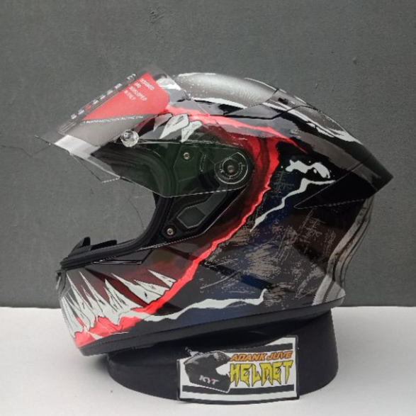 HELM KYT TT COURSE VENOM REPAINT HELM FULL FACE KYT TTC