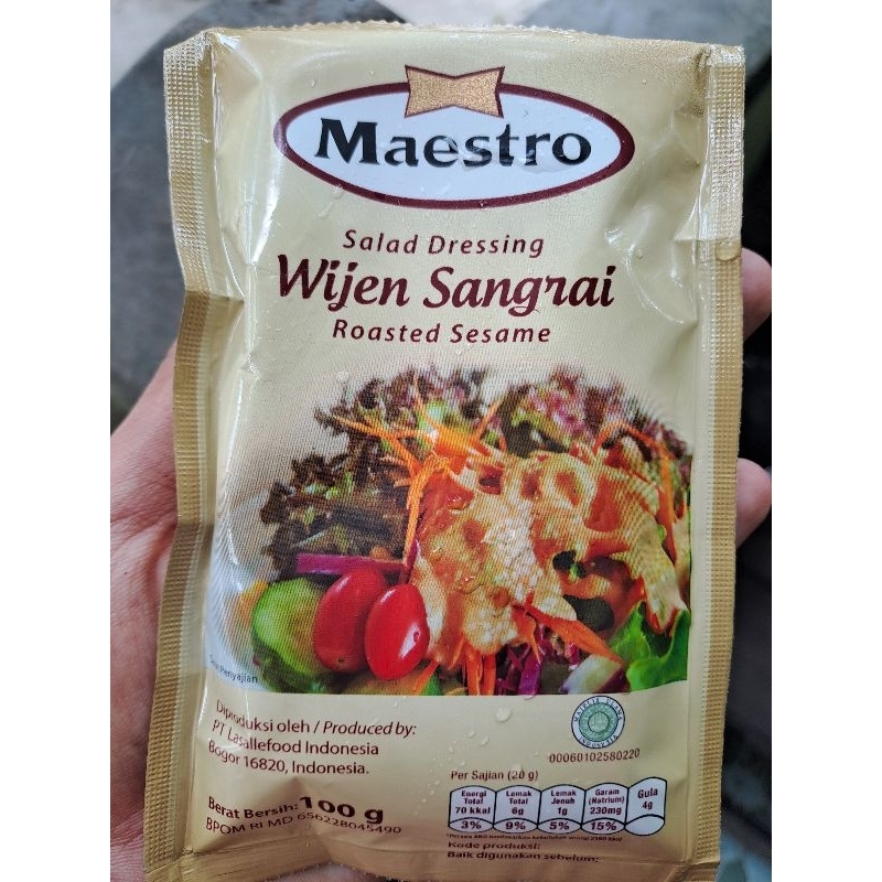 

Maestro wijen sangrai 100g