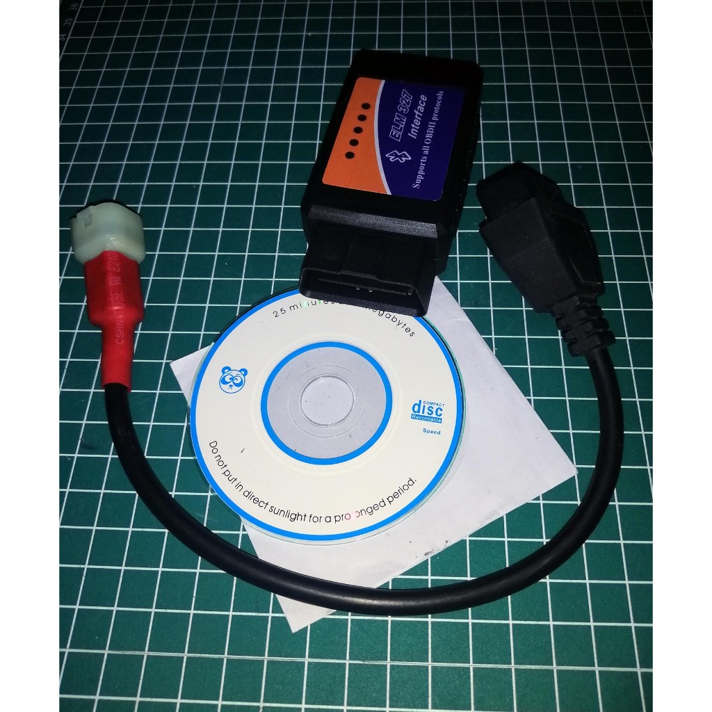Scanner Scan Sepeda Motor OBD2 Bluetooth Adapter OBD2 To Honda Motorcycle