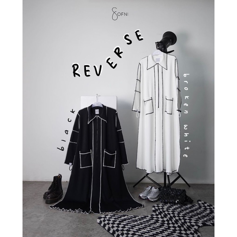 REVERSE ABAYA by SOFNI (preloved - BLACK)