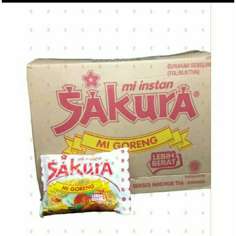 

mie instan sakura 1 dus isi 40 bungkus