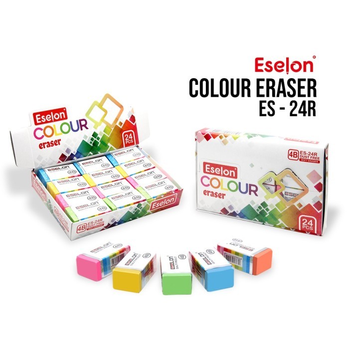 

Penghapus Eselon size BESAR | Eraser Eselon 24 R & 24 White | Isi 24pcs