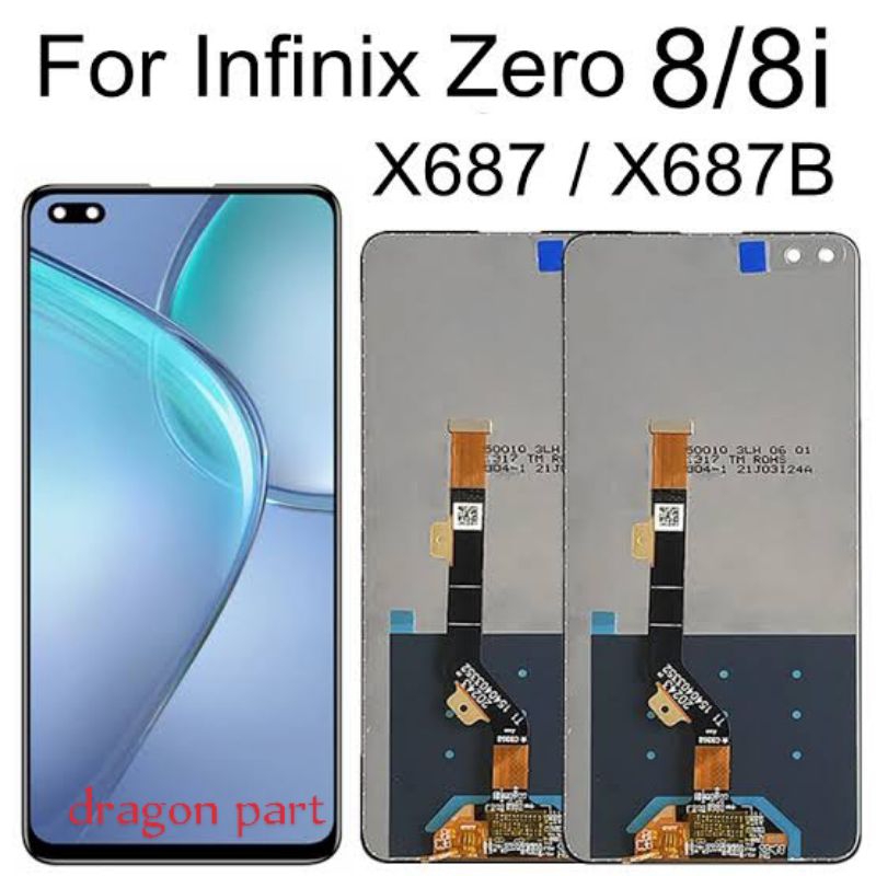 LCD INFINIX ZERO 8 / ZERO 8I / INFINIX X687 / X687B FULLSET