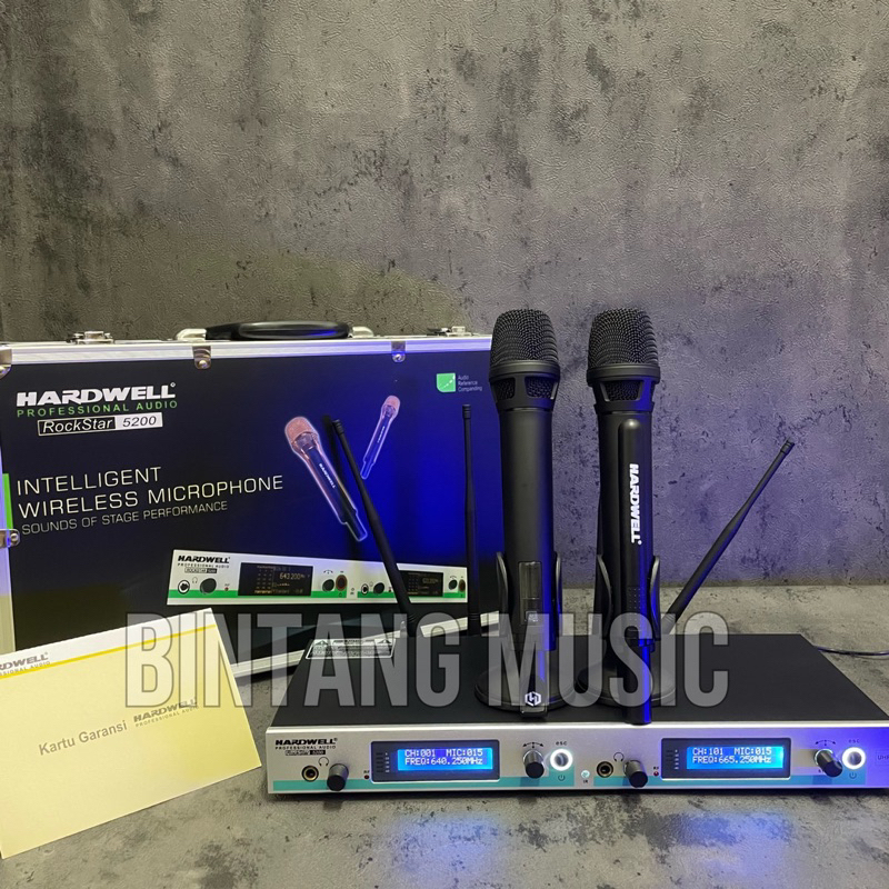 Mic wireless hardwell rockstar 5200 original free koper HARDWELL ROCKSTAR5200