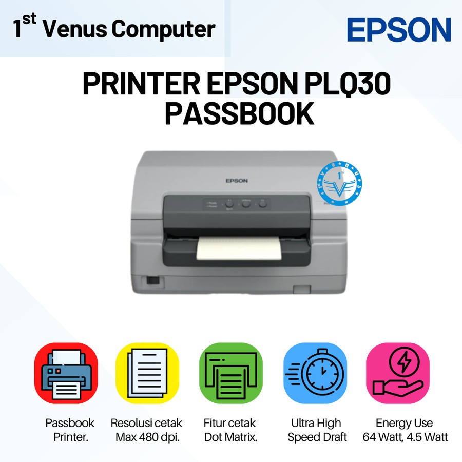 PRINTER EPSON PLQ30 PASSBOOK / EPSON PRINTER PLQ30 PLQ-30 / PR171-EPS