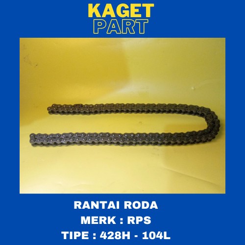 RANTAI RODA MERK RPS TIPE 428H - 104L