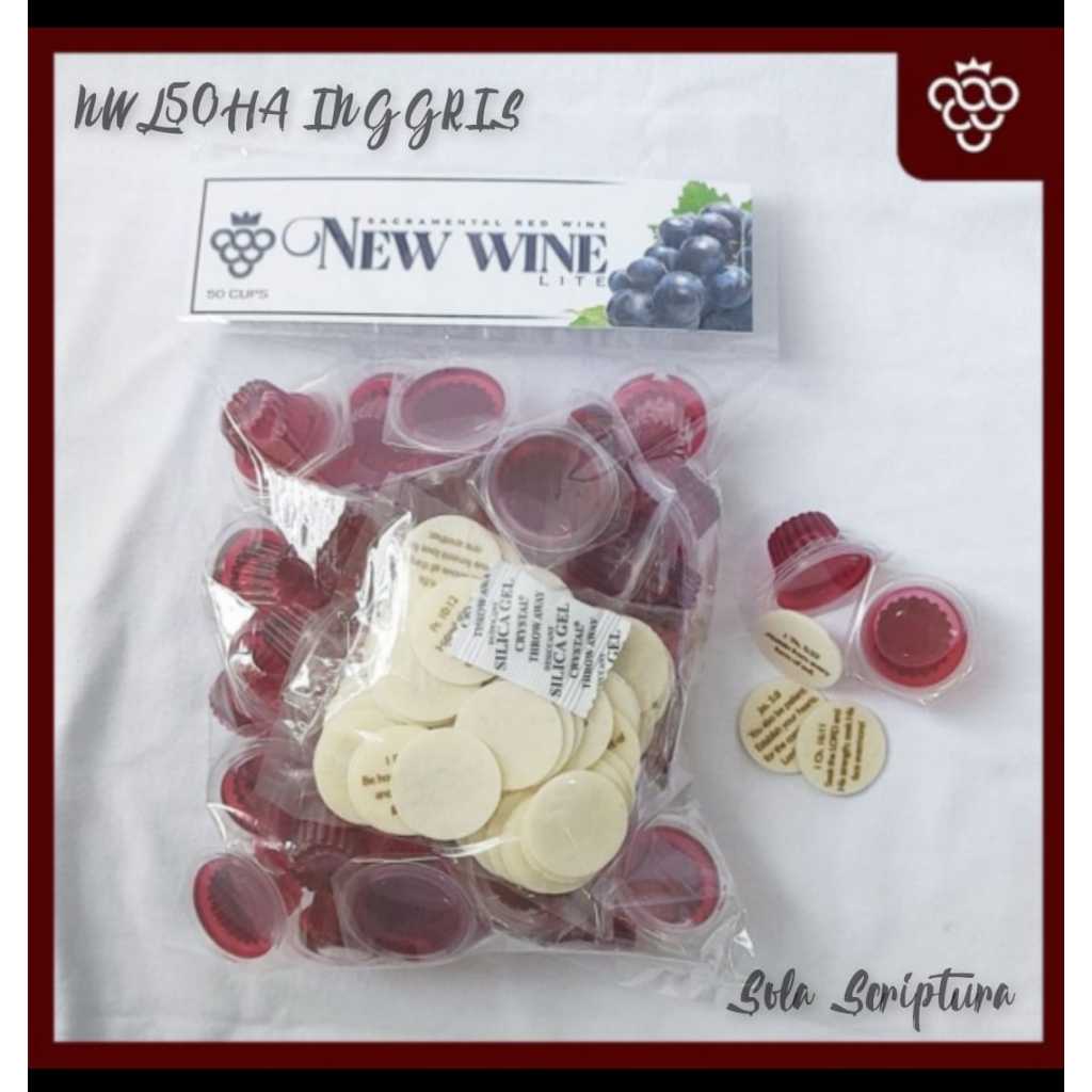 

Minuman Perjamuan Gereja Lite + Roti Ayat Inggris Isi 50