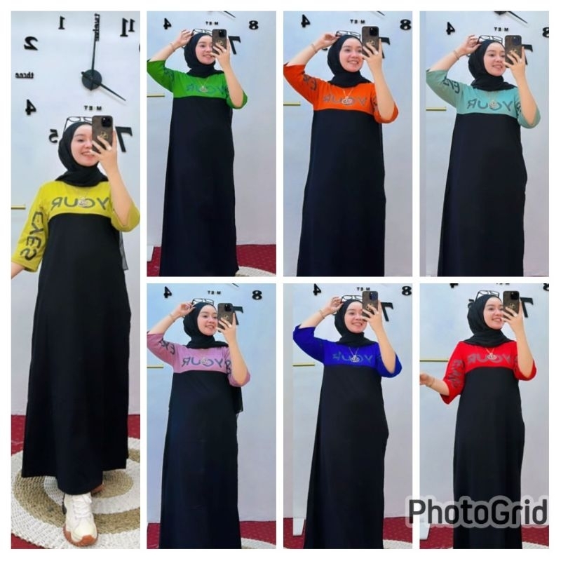 GAMIS YOUR BLACK SERIES//BEST SELLER//100% ORIGINAL BRAND NABIL//SUPER ADEM//BHN KAOS COMBAD PREMIUM
