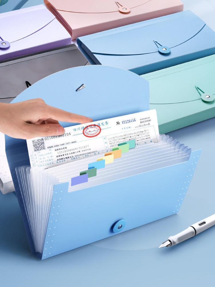 

Tempat Penyimpanan File 13 kotak Organizer Bag Multi-layer Organizer Folder Billing -Miss Art