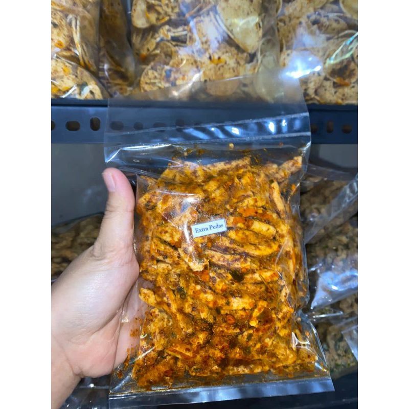 

250 GRAM Basreng Viral Basreng Pedas daun jeruk Cemilan Gurih Renyah Cemilan Pedas Basreng