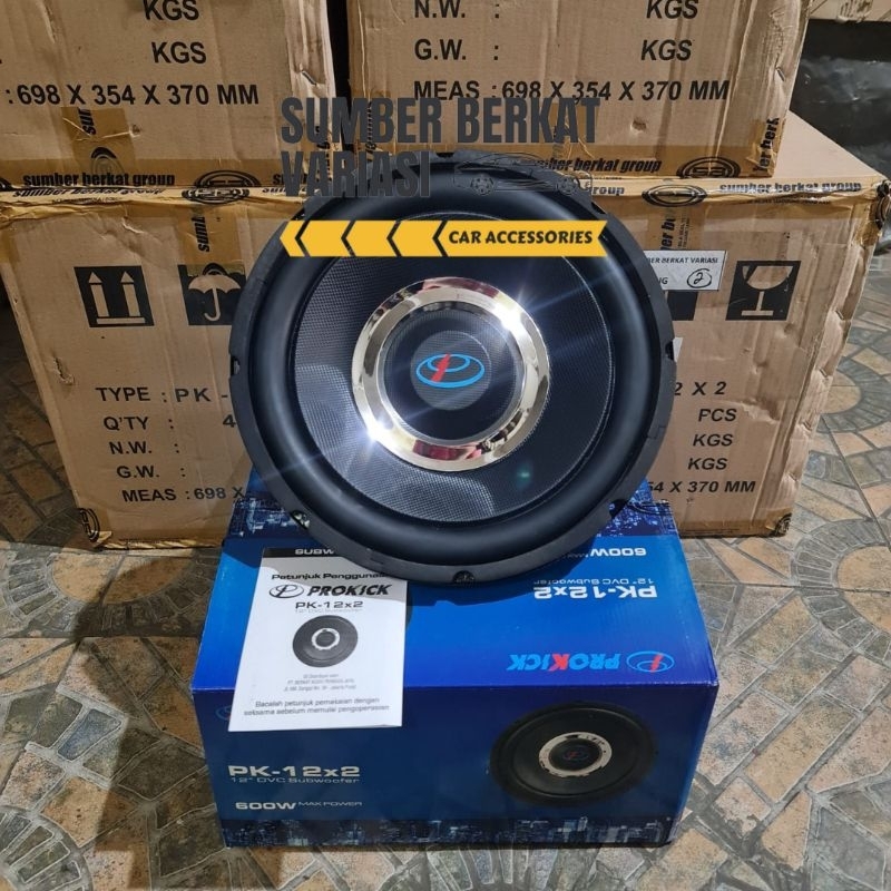 Subwoofer Prokick PK12 X2 Double Coil 12 inch Audio Mobil