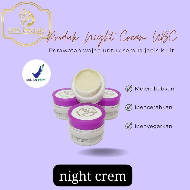 Night Cream Booster UBC | cream malam UBC