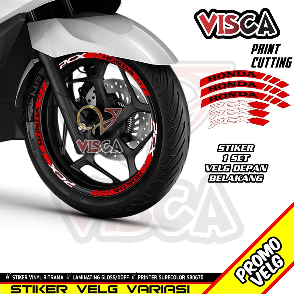 Stiker Velg List Velg Motor Stiker Velg Pcx Motif Pcx 03