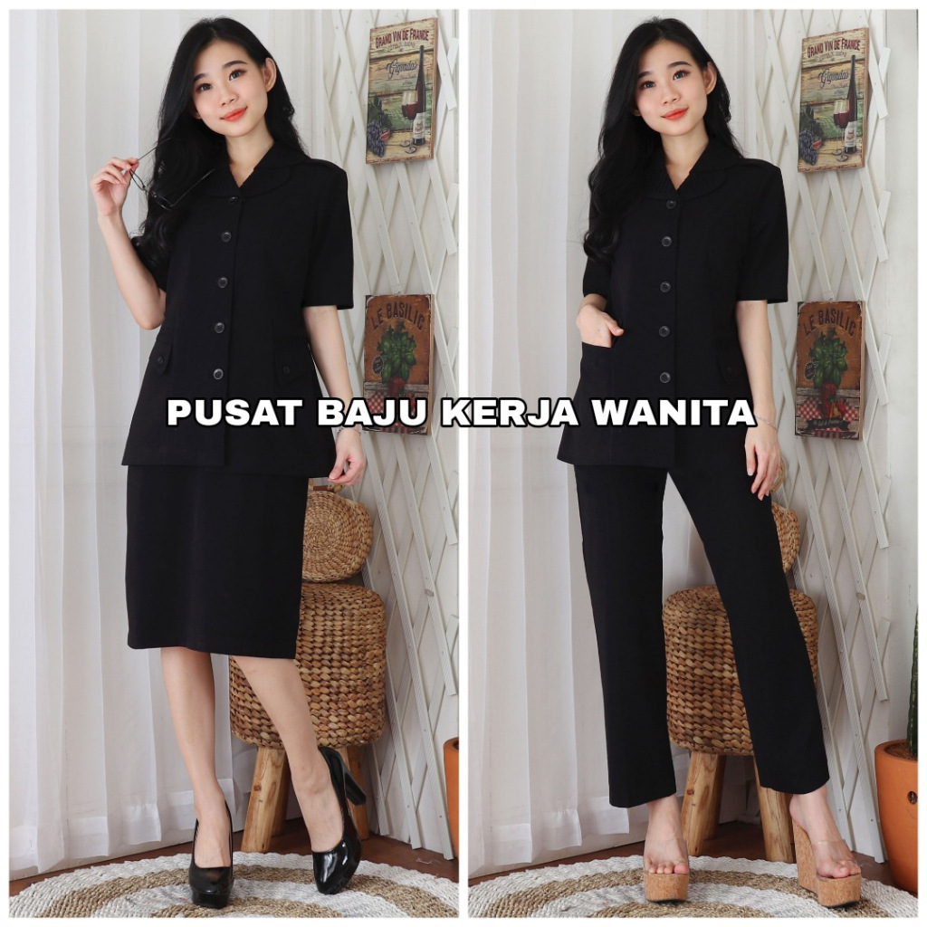Seragam pemda wanita / Baju pdh pemda / Baju dinas pemda pns / Baju khaki pns wanita / Seragam asn w