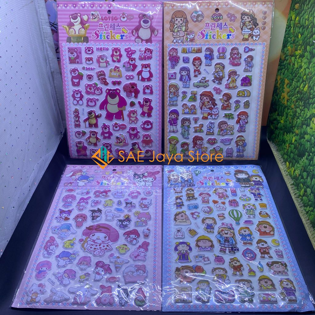 

SAE - STICKER TIMBUL 3D KECIL MOTIF SANRIO LOTSO DAN MOMO / STICKER 3D / STICKER ANAK LUCU / STICKER SANRIO 3D / STICKER LOTSO 3D / STICKER MOMO 3D