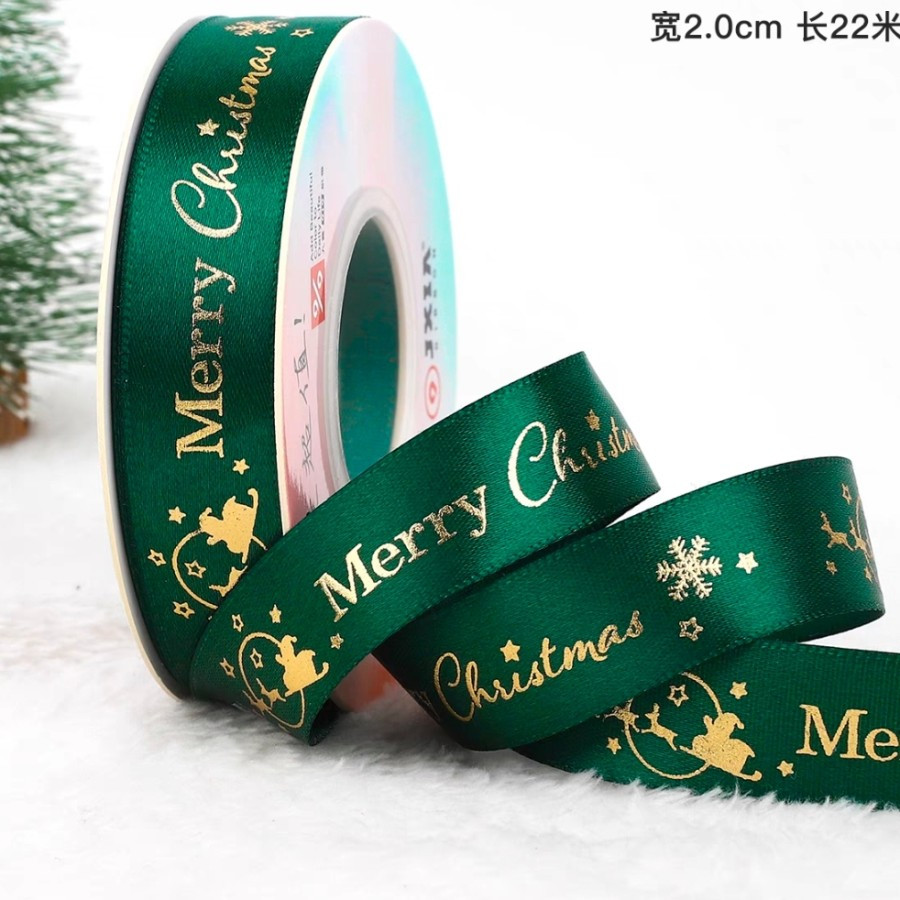 

(1 Roll 22 Meter) Pita Natal Pita Kado Natal Pita Merry Christmas Pita Hampers