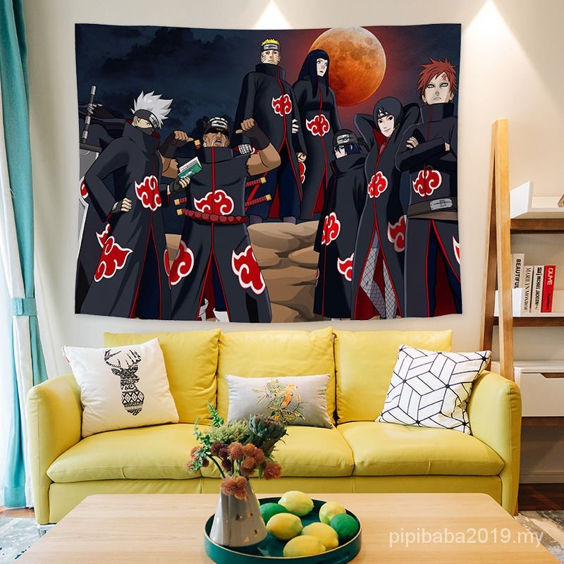 HIASAN DINDING TEMBOK POSTER KAIN BACKGROUND DINDING FOTO KARAKTER ONE PIECE ANIME NARUTO KN 84
