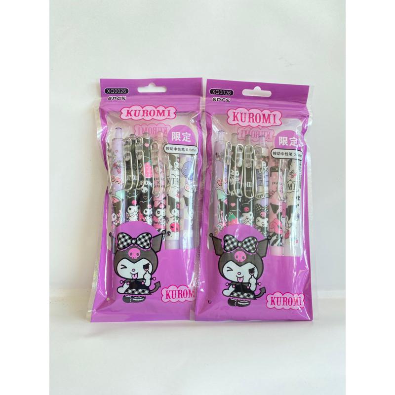 

BOLPOIN KUROMI POUCH ISI 6 PCS BESI CETEK