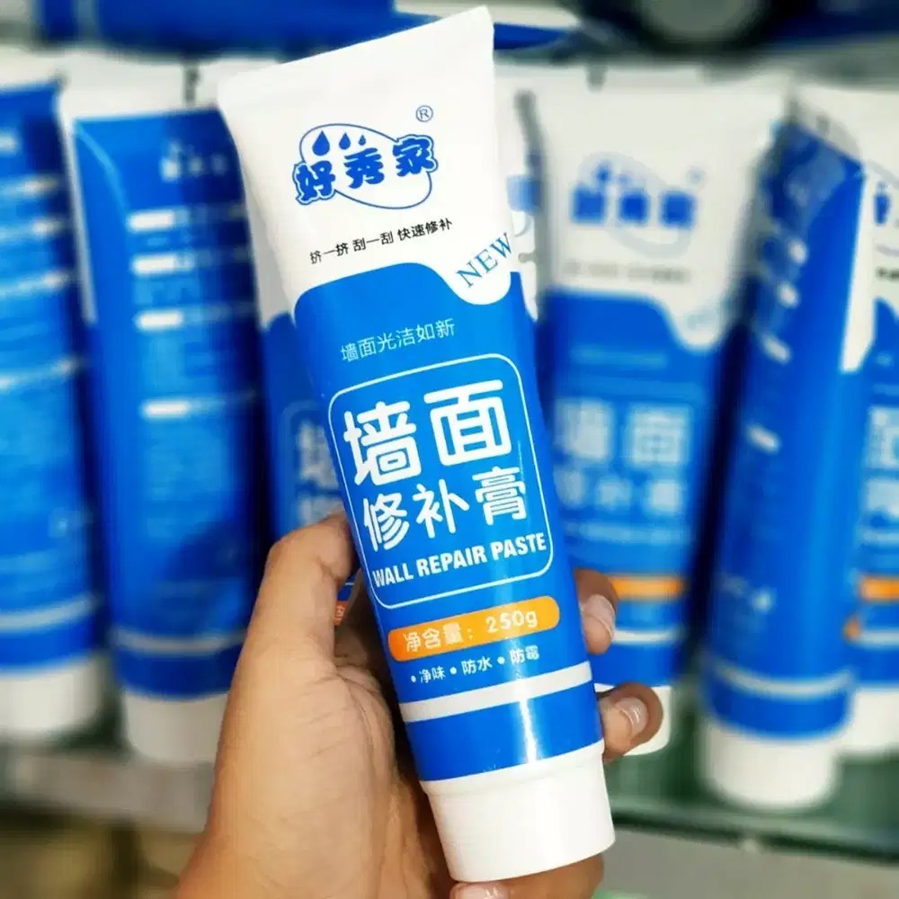 Krim Semen Putih Instan Penambal Dinding Retak Tembok Pecah Bolong