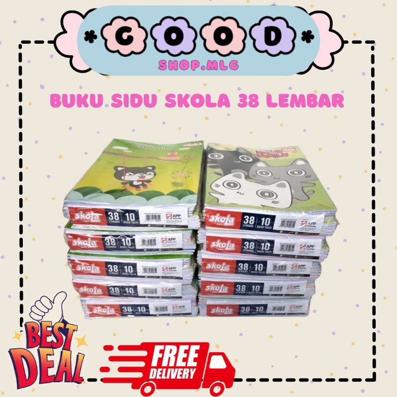 

Buku Tulis Skola By SIDU 38 lembar isi 10pcs