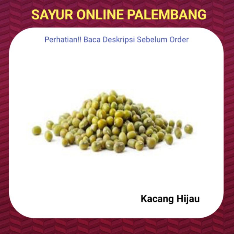 

Kacang Hijau 250 gram - Pasar Toko Warung Sayur Sembako Online Palembang