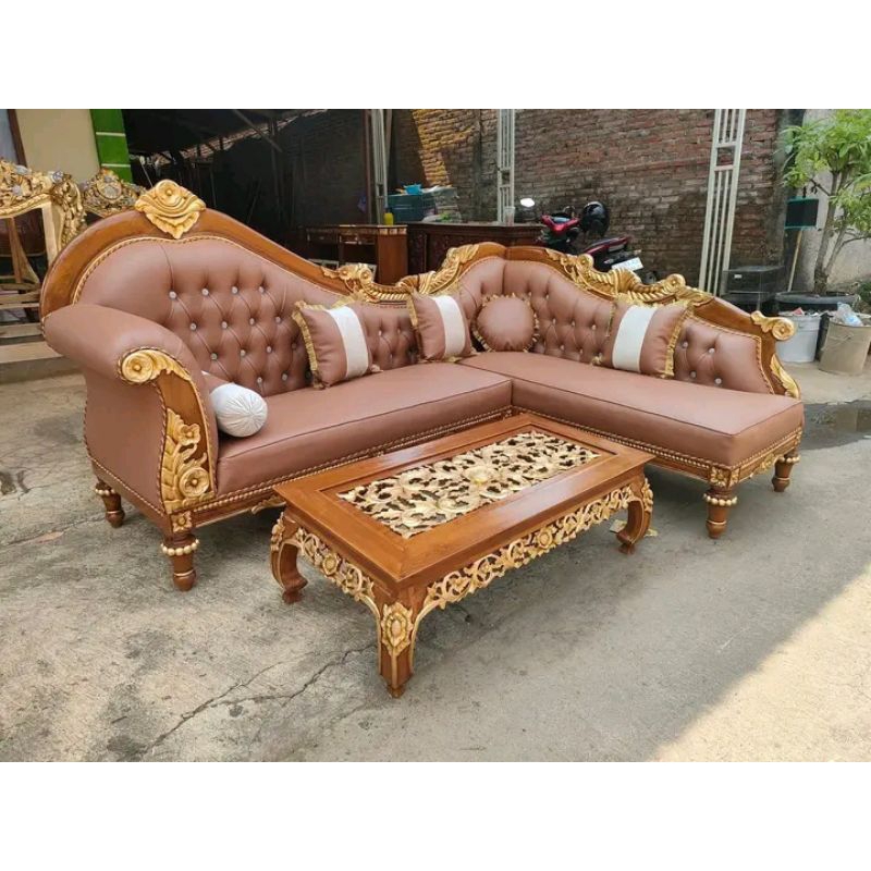 sofa sudut ukiran jati kursi sofa ukiran kursi tamu sudut sofa kursi tamu ukiran jati