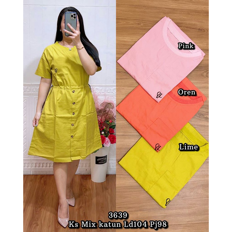 dress cargo bhn katun import kombi ks 3639