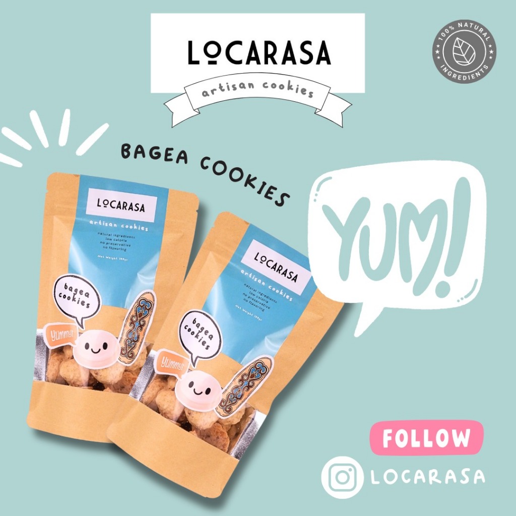 

LOCARASA - Kue Kering Premium Bagea Cookies Gluten Free (2x100gr)