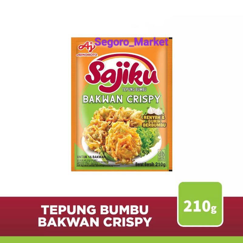 

SAJIKU TEPUNG BUMBU BAKWAN CRISPY 210GR